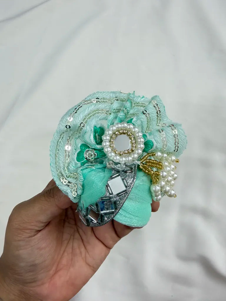 Sea Green Floral Designer Poshak