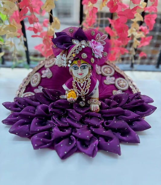 Wine petals poshak