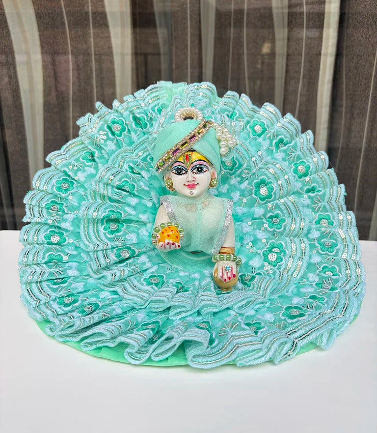 Sea Green Floral Designer Poshak