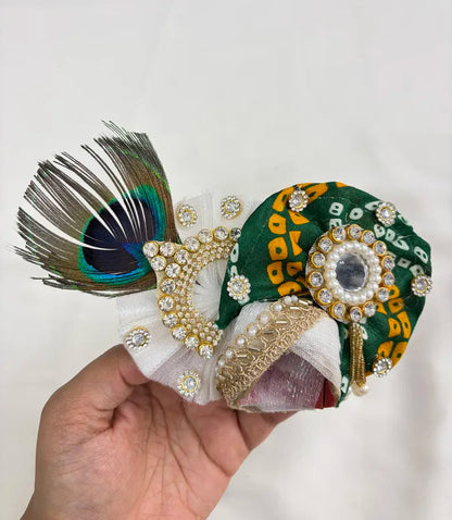 Hariyali Teej Special Green Bandhani Poshak