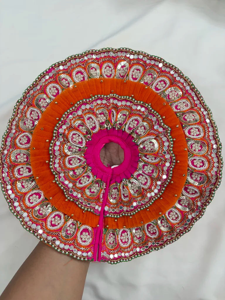 Janmashtami Special Orange & Magenta Poshak