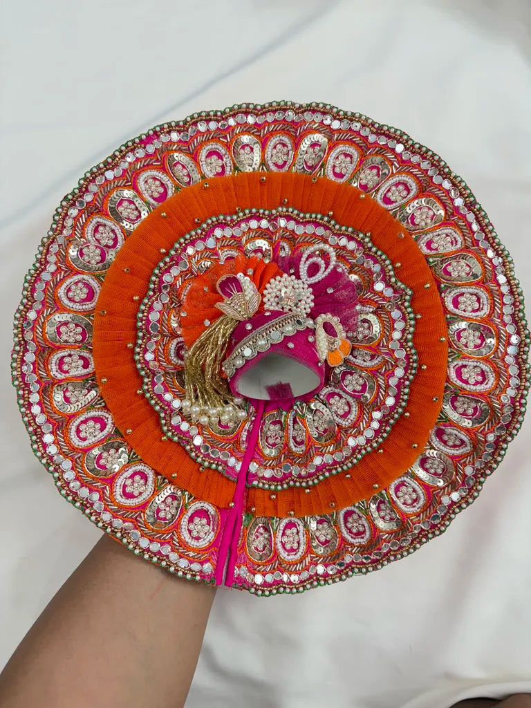 Janmashtami Special Orange & Magenta Poshak