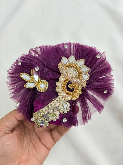 Wine Mirror Designer Poshak for Janmashtami