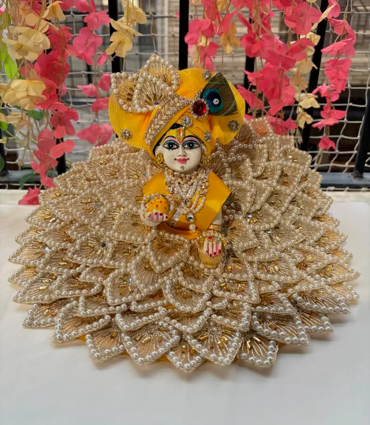 Golden and yellow kali poshak