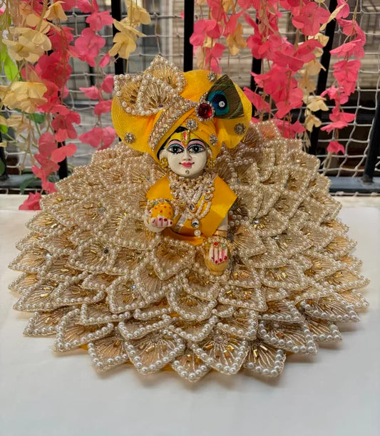 Golden and yellow kali poshak