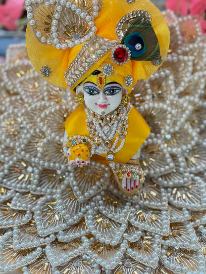Golden and yellow kali poshak