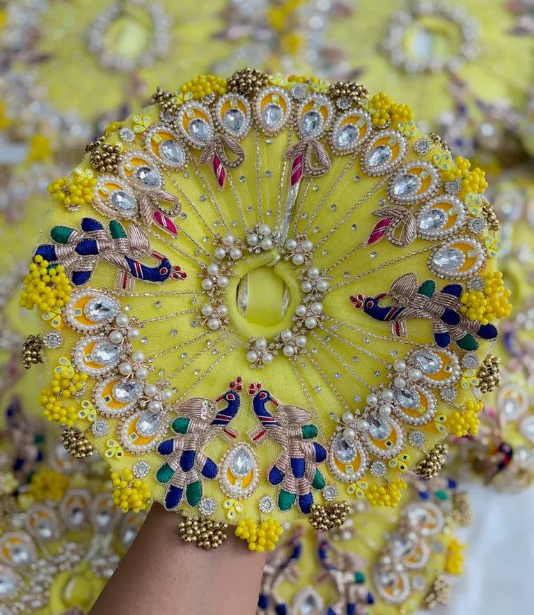 Lemon peacock poshak