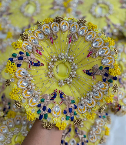 Lemon peacock poshak