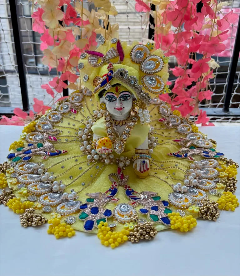 Lemon peacock poshak