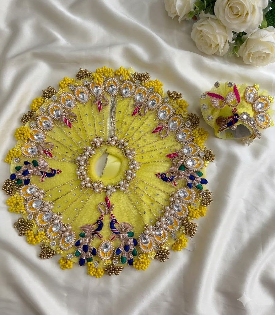 Lemon peacock poshak