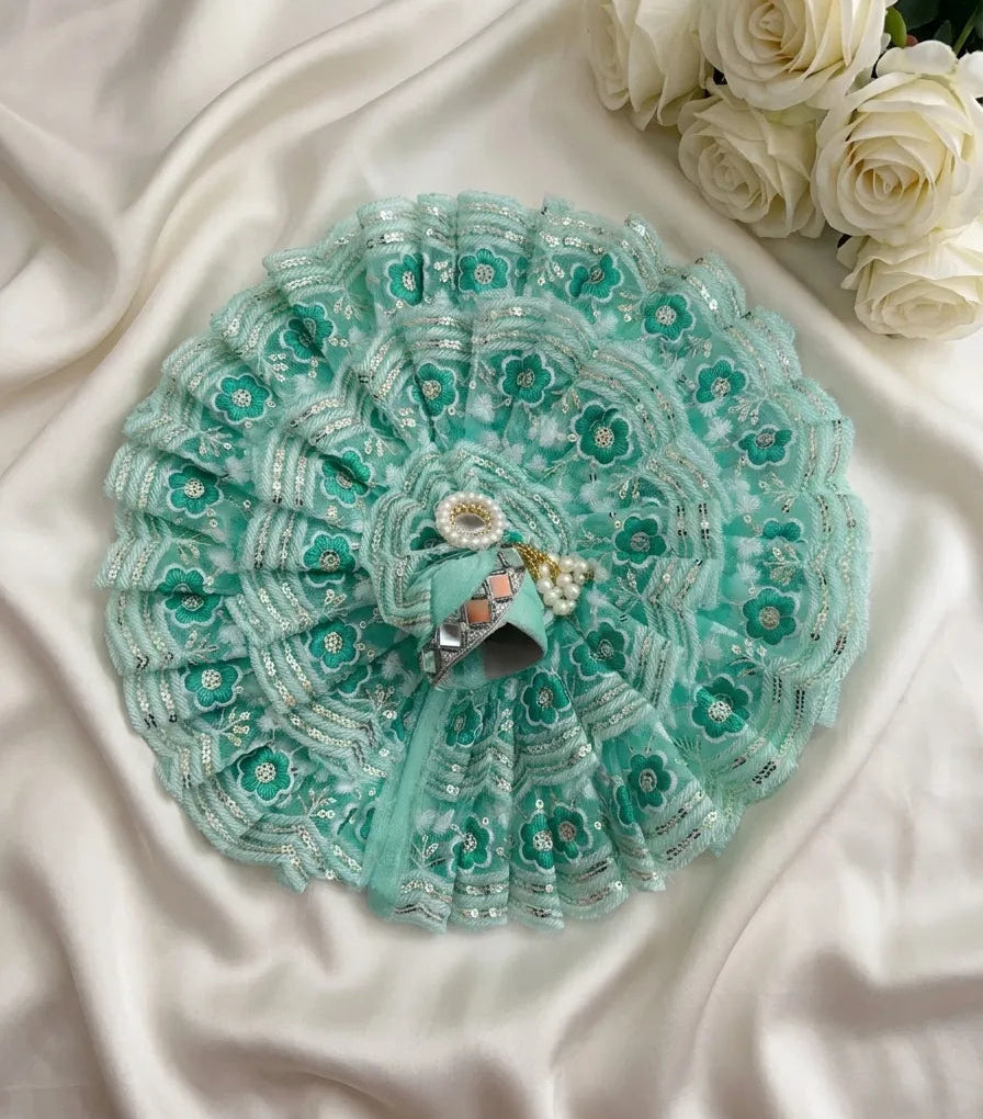 Sea Green Floral Designer Poshak