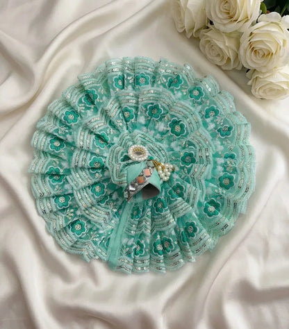 Sea Green Floral Designer Poshak