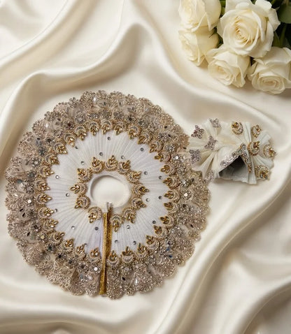 White chand kundan sharad purnima special poshak